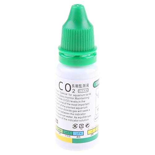 Lösung, 15 ml, Verwendung mit Kohlendioxid-Monitor für Aquarien, CO2 für gepflanzte Fische für Aquarien, Fisch-Test-Set von KJDKNC