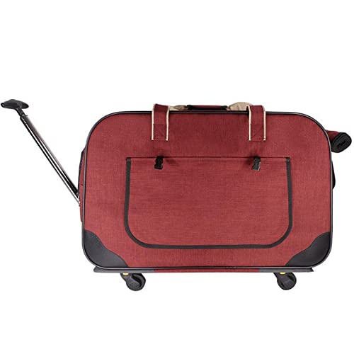 Haustier-Rucksack, Haustier-Kinderwagen, Faltbarer Trolley, Haustier-Trolley mit Rädern, Haustier-Katzentasche (rot) (Red One Size) von KJHYYPP