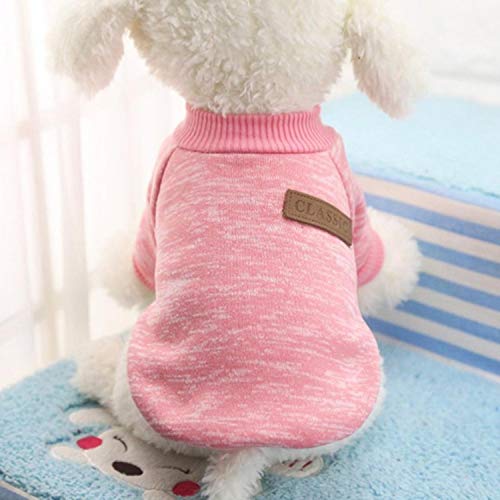 KKDIY Hundekleidung Chihuahua für kleine Hunde Kleidung Haustierkleidung Jacke Pullover Mantel Soft Classic Fashion von KKDIY