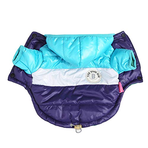 KKDIY Pet Hooded Winter Warm Coat Hunde wasserdichte Kleidung Jacke Warm Puppy Pet Kleidung für Chihuahua French Bulldog von KKDIY