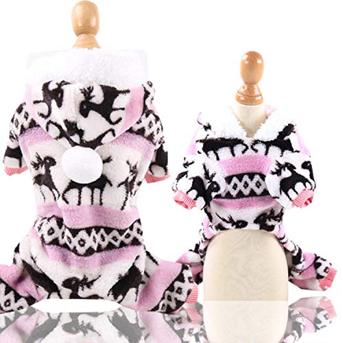 KKDIY Weiche warme Haustier Hund Jumpsuits Kleidung für Hunde Pyjamas Fleece Haustier Hund Kleidung für Hunde Mantel Jacke Chihuahua Yorkshire Ropa Perro von KKDIY