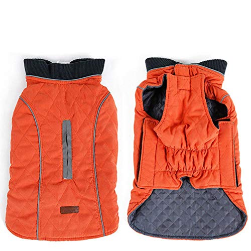 KKDIY Winter Warm Pet Dog Jacke Weste Reflektierende Kleidung für kleine mittelgroße Hunde Welpen Outfits Pet Coat French Bulldog Kleidung von KKDIY