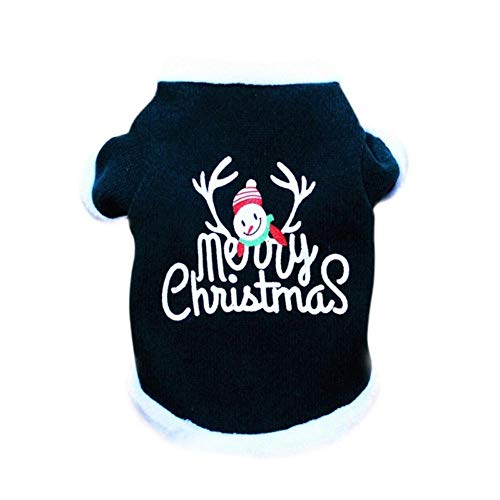 Pet Dog Weihnachtskleidung Warmer Baumwollpullover für Welpen Katzen Fleece Mantel Hunde Weihnachtskostüme für Chihuahua Yorkshires von KKDIY