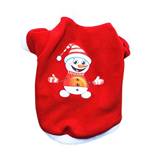 Pet Dog Weihnachtskleidung Warmer Baumwollpullover für Welpen Katzen Fleece Mantel Hunde Weihnachtskostüme für Chihuahua Yorkshires von KKDIY