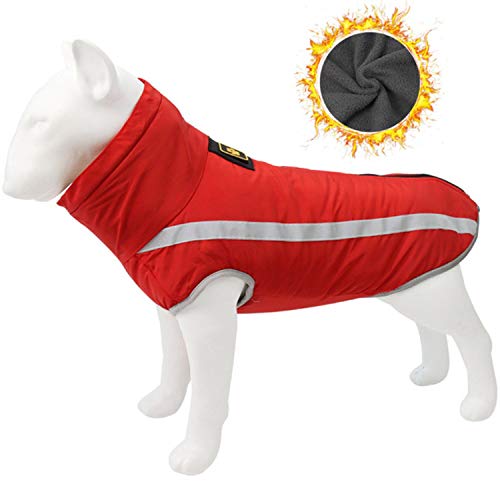 Winter Pet Jacket Warme Fleece Futter Kleidung für kleine Hunde Big Dog Coat wasserdichte French Bulldog Mops Kostüm Labrador Kleidung von KKDIY