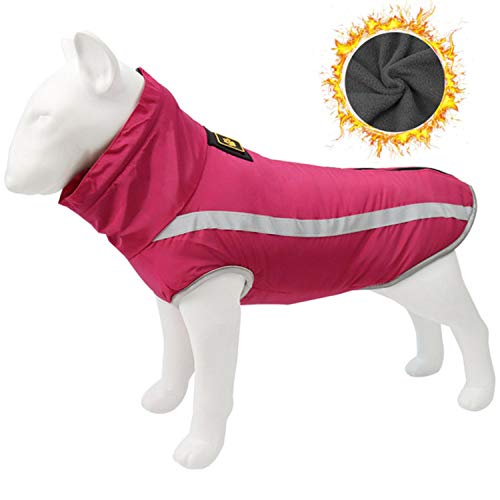 Winter Pet Jacket Warme Fleece Futter Kleidung für kleine Hunde Big Dog Coat wasserdichte French Bulldog Mops Kostüm Labrador Kleidung von KKDIY