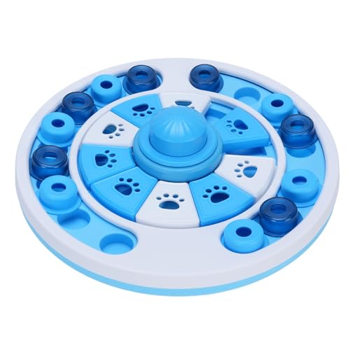 Hundepuzzle Spielzeug Slow Feeder Stimulieren Haustier Intelligence Fun Interactive Treating Training Game Anreicherung Spielzeug für Katzen Hunde (Blau) von KKPLZZ