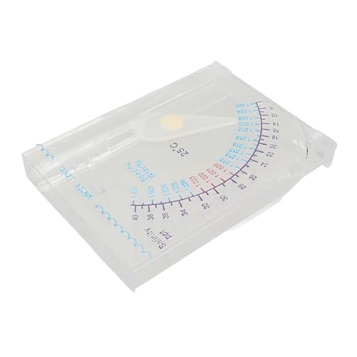 KKPLZZ Aquarium-Hydrometer, Transparentes Kunststoff-Hydrometer, Salzgehaltstester, Präzises, Leicht Ablesbares Aquarium-Hydrometer Meerwasser von KKPLZZ