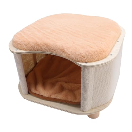 KKPLZZ Cat House Stuhl Multifunktional Four Seasons Universal Anti Scratch Rugged Hölzer Höhle Katzenhaus für zu Hause von KKPLZZ