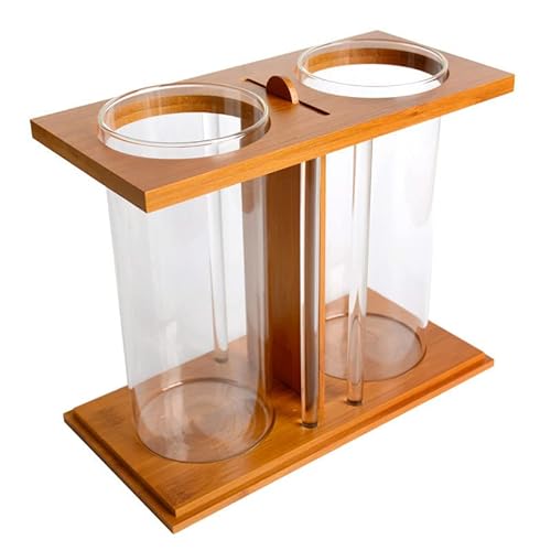 KKXXYQFC Aquarium Kreativer Desktop Kleines Aquarium Desktop Ökologisches Glas Aquarium Eimer Aquarium Zierfisch Aquarium Aquarium Tank (Farbe: Blanc, Größe: Leerer Zylinder) von KKXXYQFC