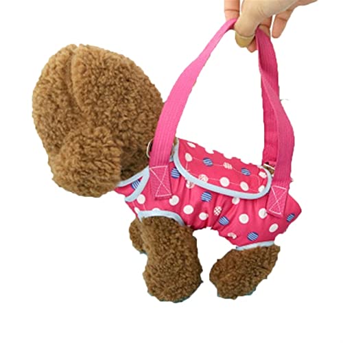 KKXXYQFC Haustiertrage-Rucksack für Hunde, vierbeinige Tragetasche, geeignet für kleine Hunde und Katzen, geeignet für die Haustierpflege, zum Spielen, tragbare Haustiertasche (Farbe: Rosa, Größe: von KKXXYQFC