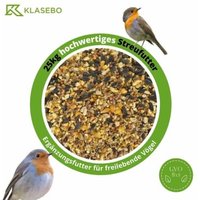 KLASEBO Streufutter 25 kg, Vogelfutter, Fettfutter, Wildvogelfutter, Wildvogelmischung von KLASEBO