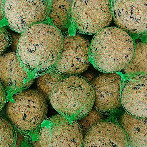 Vogelfutter, Fettfutter für Wildvögel, Meisenknödel 200 x ca.90 Gramm mit Netz von KLASEBO