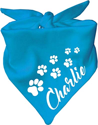 Hunde Dreiecks Halstuch (Fb: Atollblau) (Gr. 1 (55 cm)) Name des Hundes von Kleiner Fratz