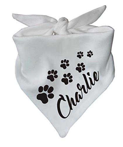 Hunde Dreiecks Halstuch (Fb: Weiss) (Gr. 1 (55 cm)) Name des Hundes von Kleiner Fratz