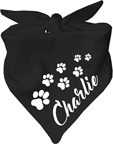 Hunde Dreiecks Halstuch (Fb: schwarz) (Gr. 2 (68 cm)) Name des Hundes von Kleiner Fratz