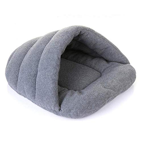 6 Farben Weiche Polar Fleece Hundebetten Winter Warmes Haustier Beheizte Matte Kleiner Hund Welpen Zwinger Haus für Katzen Schlafsack Nest Höhle Höhlengrau, geeignet für 3-6KG, China von KLIEUWDBAARASRASJ