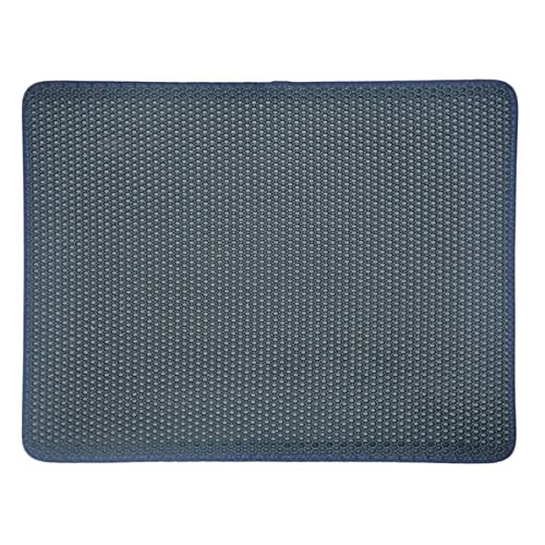 Haustier Katzentoilette Doppellagige wasserdichte Katzentoilette für Katzentoilette, die Haustiertoilettenmatte einfängt Pet Products Bed Clean Pad Katzen Clean-navy,44X58cm,Australien von KLIEUWDBAARASRASJ