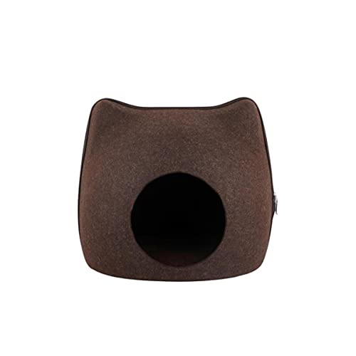 KLIEUWDBAARASRASJ Cat Pet Cave Cat Cave Bed Katzenbett für Katzen Kätzchen Haustiere-Braun,Detailseitenanzeige,Russische Föderation von KLIEUWDBAARASRASJ