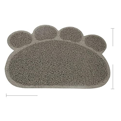 KLIEUWDBAARASRASJ Heißer Katzenstreu Fangmatten Pads 30 * 40 cm PVC-elastische Fasermatten für Katzentoiletten -Kaffee,M von KLIEUWDBAARASRASJ