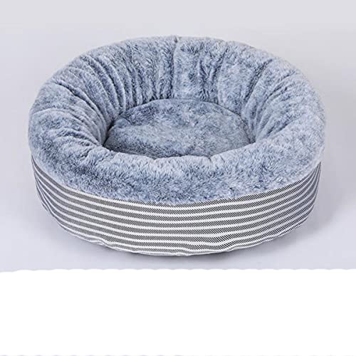 KLIEUWDBAARASRASJ Katzenhaus Hundebett weicher Plüsch Flauschige Katzenmatte rutschfest maschinenwaschbar Heimtierbedarf Matte Katzenbett Katzenmatte Tierschlafsofa-weiß,40cm von KLIEUWDBAARASRASJ