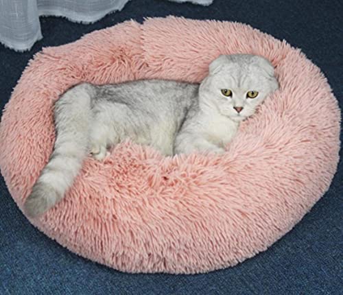 KLIEUWDBAARASRASJ Langes Plüsch Superweiches Katzenbett Zwinger Hundesofa Katze Winter Warmer Schlafsack Welpenkissenmatte Tragbar Alle Größen Nest Haushautrosa, 40, Russische Föderation von KLIEUWDBAARASRASJ