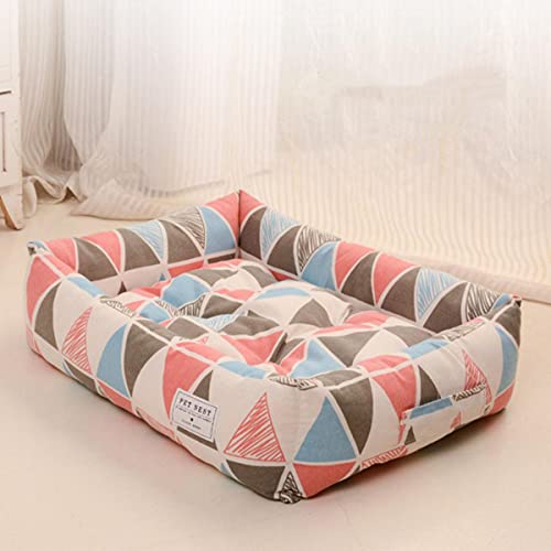 KLIEUWDBAARASRASJ Tiere Super Soft Sofa Hundebetten wasserdichte Unterseite Weiches Fleece Warmes Bett Für Hund Plus Size Weiches Haustierbett Katzenbett Winter-B,60x50,China von KLIEUWDBAARASRASJ