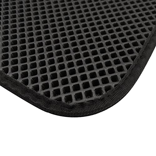 KLIEUWDBAARASRASJ Trap Pet Katzenstreu Matte Faltbare wasserdichte Doppelschicht Bett House Clean Pad Produkt Toilette Für Hundebox Zubehör-Schwarz,40x50cm von KLIEUWDBAARASRASJ