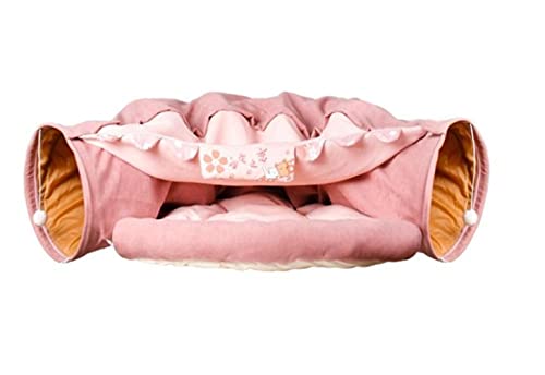 KLIEUWDBAARASRASJ Vier Jahreszeiten Katzenspielzeug Cotton Fashion Faltbares Multifunktions-Haustier House-Pink, One Size von KLIEUWDBAARASRASJ