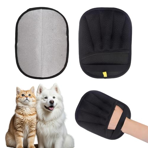 KLINNA Fellhandschuh Katze & Hund für sanfte Fellpflege und Glattes Gesundes Fell, Effektiver Tierhaarentferner Pet Hair Remover Glove, reinigt Clothes Sofas Carpets KLINNA Fellhandschuh Katze & Hund für sanfte Fellpflege und Glattes Gesundes Fell, Effektiver Tierhaarentferner Pet Hair Remover Glove, reinigt Clothes Sofas Carpets von KLINNA