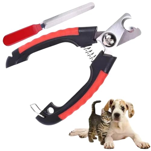 KLLJ Krallenschere für Hunde und Katzen,Nagelschere Kaninchen,Edelstahl Krallenzange Krallenpflege Schneider für Haustiere, Krallenpflege für Kleintiere von KLLJ