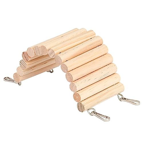 Hamster Kletterleiter Aus Holz Hängebrücke Für Meerschweinchen Ratten Igel Rennmäuse Mäuse Zuckergleiter Kleintiere Hamster Hängebrücke Aus Holz von KLOVA