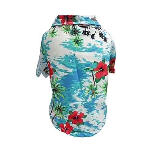 KLOVA Strand Welpen Shirts Coole Hundekleidung Hawaiianisches Hunde Shirt Strand Hunde Shirt Sommer Hunde Shirts Atmungsaktives Hunde Sommer T Shirt Strand Hunde Shirt von KLOVA