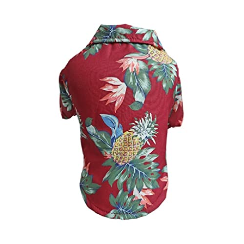 KLOVA Strand Welpen Shirts Coole Hundekleidung Hawaiianisches Hunde Shirt Strand Hunde Shirt Sommer Hunde Shirts Atmungsaktives Hunde Sommer T Shirt Strand Hunde Shirt von KLOVA