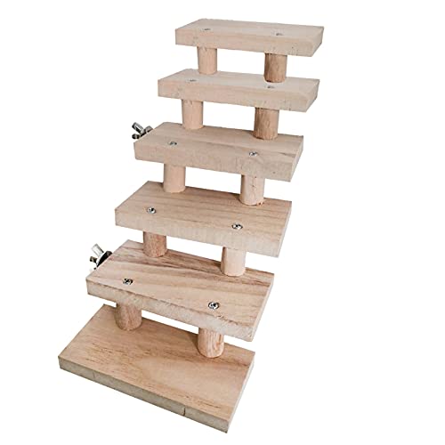 Leiter Brücke Hamster Kauspielzeug Haustier Frettchen Eichhörnchen Hamster Ratte Kleintiere Papagei Barsch Klettern Treppen Übungsspielzeug Holz Hamster Leiter Spielzeug von KLOVA