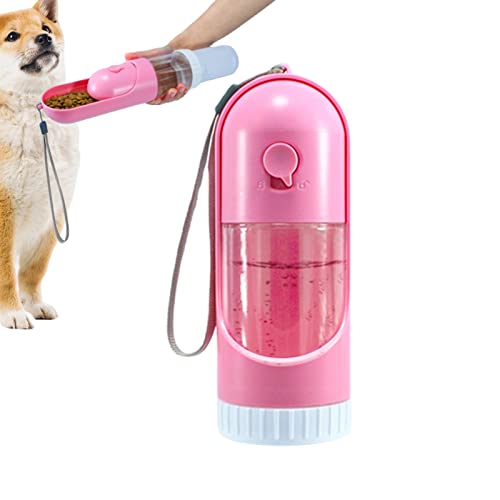 KLUFO Hunde-Reisewasserflasche | Tragbare 2-in-1-Design-Hundewasserflasche und Welpentrinknapf - Tragbarer Welpentrinknapf, auslaufsicherer Hundefutter- und Wassernapf zum Trinken und Essen von KLUFO