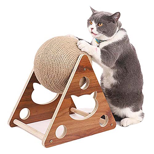 Katze Übung Rad natürliche Sisal Ball Katze Kratzer für Indoor-Katzen und Kätzchen, speichern Sie Ihre Möbel und erhöhen Katze Übung und Spaß von KLUFO