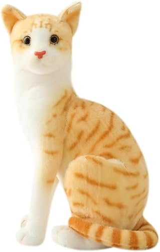 Simulation Katze Spielzeug, weiche Plüsch Kätzchen Spielzeug, Haustier Tierfotografie Requisiten, Zimmer nach Hause Dekoration Begleiter Haustier niedlichen Spielzeug Kindergeschenke, 35cm von KLUFO