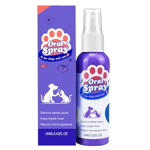 Haustier-Mundspray für Hunde und Katzen, Haustier-Zahnpflege-Spray, Haustier-Mundreparatur-Spray, Haustier-Atemerfrischer-Spray, Spray für Hunde und Katzen, Zahnpflege, Haustier-Zahnreinigungsspray, von KOAHDE