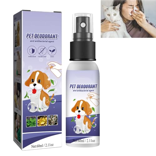 KOAHDE Klares Haustier-Geruchsspray, natürliches Haustier-Geruchsentfernungsspray, Hunde-Geruchsentfernungsspray, Haustier-Geruchsbeseitiger-Spray, Katzenspray, Geruchsentferner für Haustiere, von KOAHDE