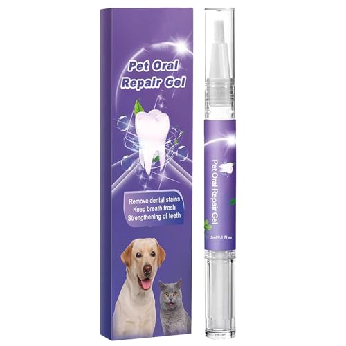 KOAHDE Pet Oral Repair Gel,Gel Für Die Mundpflege Von Haustieren,Haustier-Mundreinigungsgel,Zahngel für Haustiere zur Verbesserun,Haustier Mundreparaturgel,Haustier-Mundreinigungsgel zum Aufhellen von KOAHDE