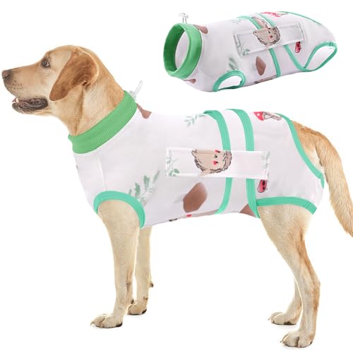 KOESON Hunde-Genesungsanzug, Genesungsanzug, Anti-Lecken Haustier Bodysuit für Bauchwunde Igel 3XL von KOESON