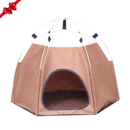 Mini-Hundezelt,Bequemes Außen-Katzenzelt,Wasserdichtes Outdoor-Katzenbett-Zelt Aus Polyester Für Camping,Hunde Drinnen Und Draußen,Geeignet Für Haustiere,Geeignet Für 0.5-10kg. von KOFOHON