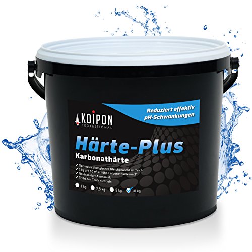 KOIPON Härte-Plus 10 kg Teichwasseraufbereiter zur Teichpflege und Stabilisierung von KH-Wert & pH-Wert im Fischteich und Gartenteich von KOIPON