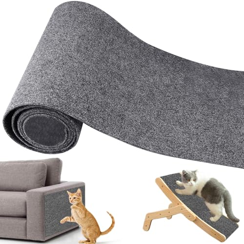 Kratzmatte Katze, 200 * 40cm Kratzteppich Katzen, Kratzmatte Katze Wand,Kratzpappe für Katzen,Kratzschutz Sofa Katze,DIY Climbing Cat Scratcher,Kratzbretter Katze,Selbstklebende Kratzmatte für Katzen von KOIROI