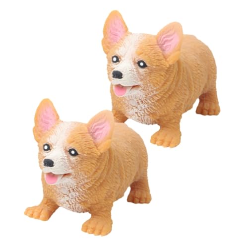 KOMBIUDA 2St Entpacken und kneifen Dekomprimieren Sie Spielzeug Corgi-Skulptur Kinderspielzeug Spielzeug für Kinder süßes Hundespielzeug tragbares Fidget-Spielzeug von KOMBIUDA