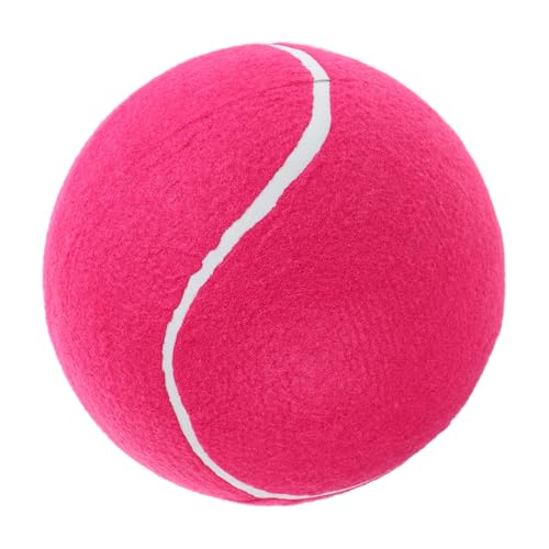 KOMBIUDA Aufblasbarer Tennisball Hundefußball Großer Tennisball Aufblasbarer Riesiger Tennisball Riesiger Hundetennisball Tennisball Für Hunde Große Hundebälle Kaubälle Für Hunde Gummi Rosy von KOMBIUDA