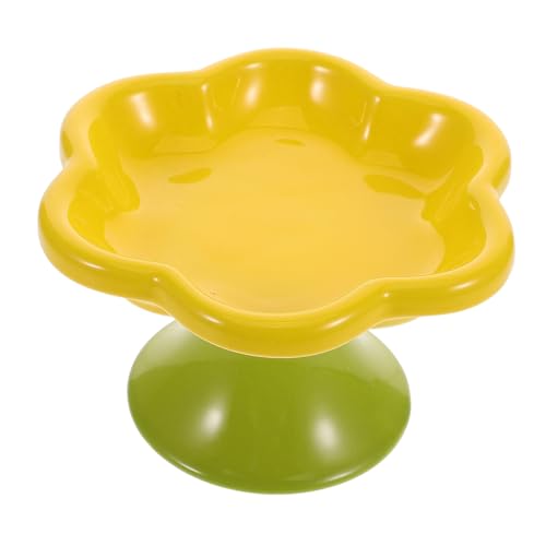 KOMBIUDA Erhöhter Keramik Katzennapf Blumenform Komfortabler Futter und Wassernapf mit Hohem Stand für Katzen und Kleine für Snacks und Mahlzeiten KOMBIUDA Erhöhter Keramik Katzennapf Blumenform Komfortabler Futter und Wassernapf mit Hohem Stand für Katzen und Kleine für Snacks und Mahlzeiten von KOMBIUDA