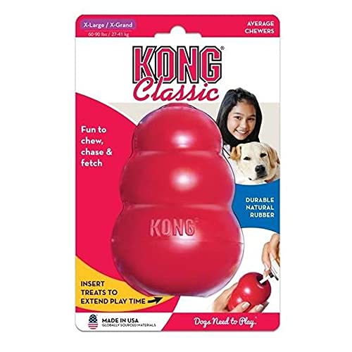 KONG Hundespielzeug, Klassisches Hundespielzeug, Rot, X-Large von KONG