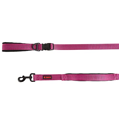 KONG Comfort Ultra Durable Traffic Padded Handle Free Quick Control Leash 6' (Pink) von KONG